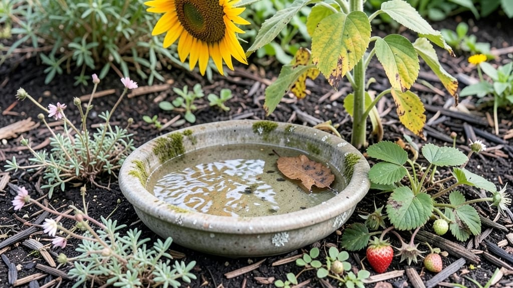 Birdbath Fairy Garden: Whimsical Water Feature for Enchanted Outdoor Spaces