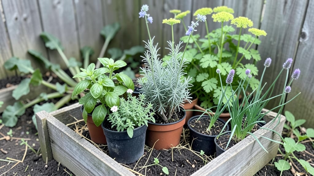 Deck Herb Garden: Vertical Space-Saving Layout for Small Balconies