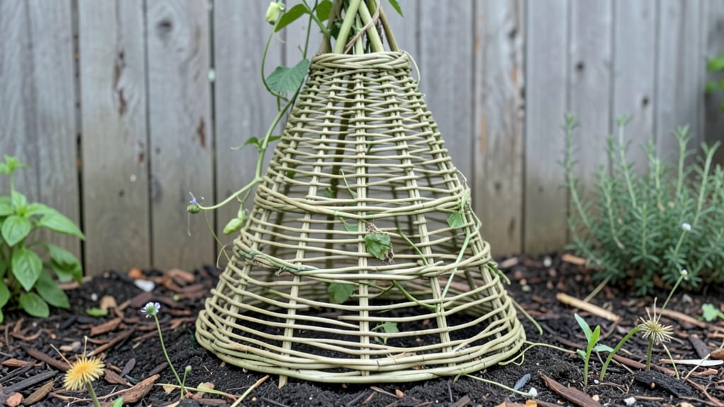 Garden Teepee Trellis: Sturdy Support for Climbing Plants in Compact Spaces