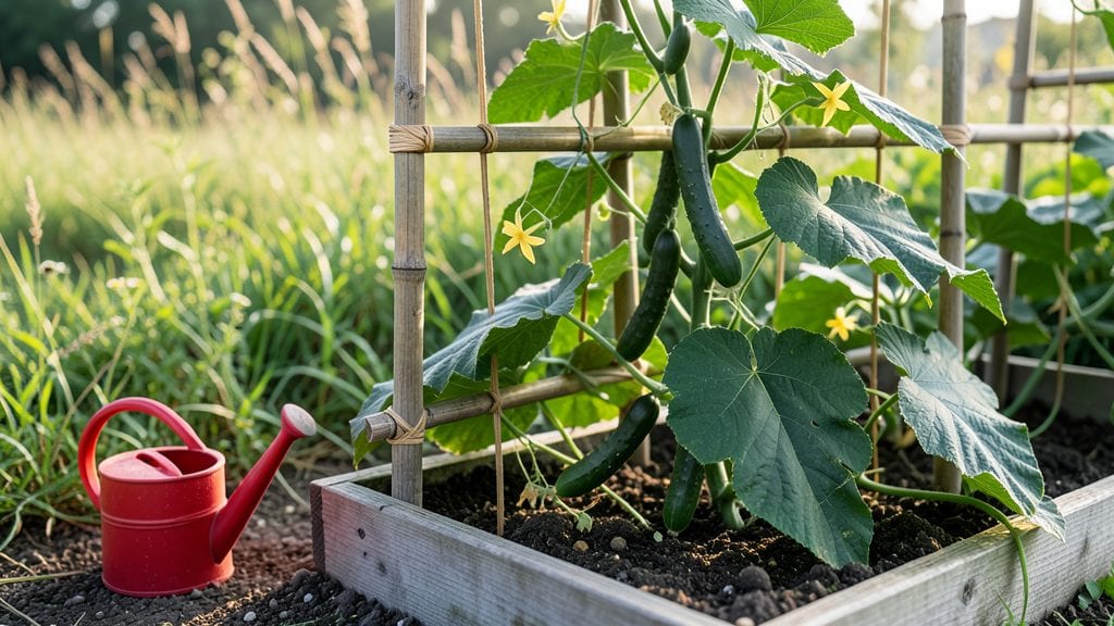 Garden Trellis Cucumbers: Vertical Growth Secrets for Compact Spaces