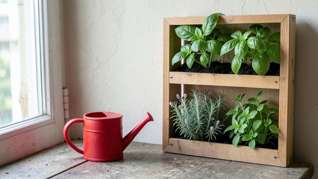 Herb Wall Garden: Vertical Space Maximizer for Compact Growing