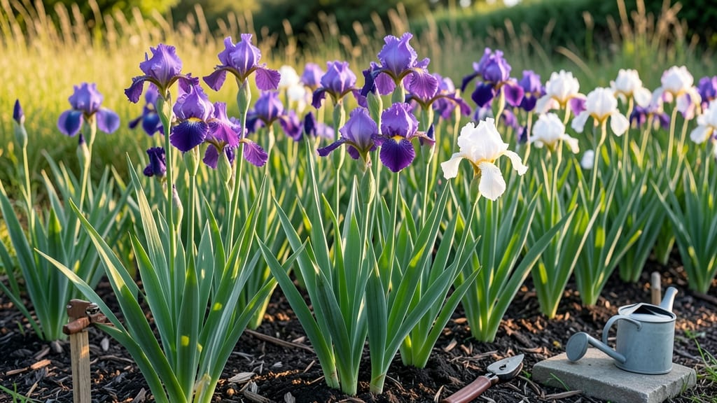 Iris Garden Design: Season-Long Color With Minimal Pruning Needs