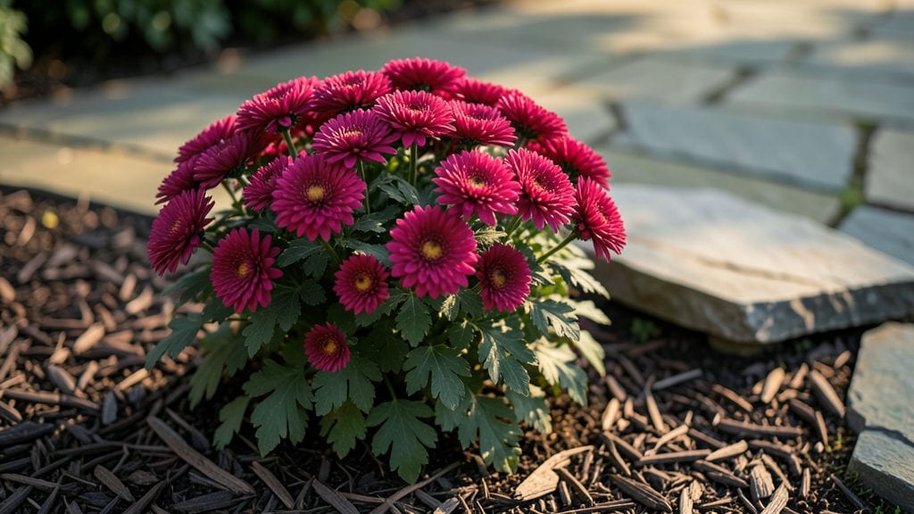 Pictures of Mums in Gardens: Year-Round Foliage That Outshines Summer Blooms