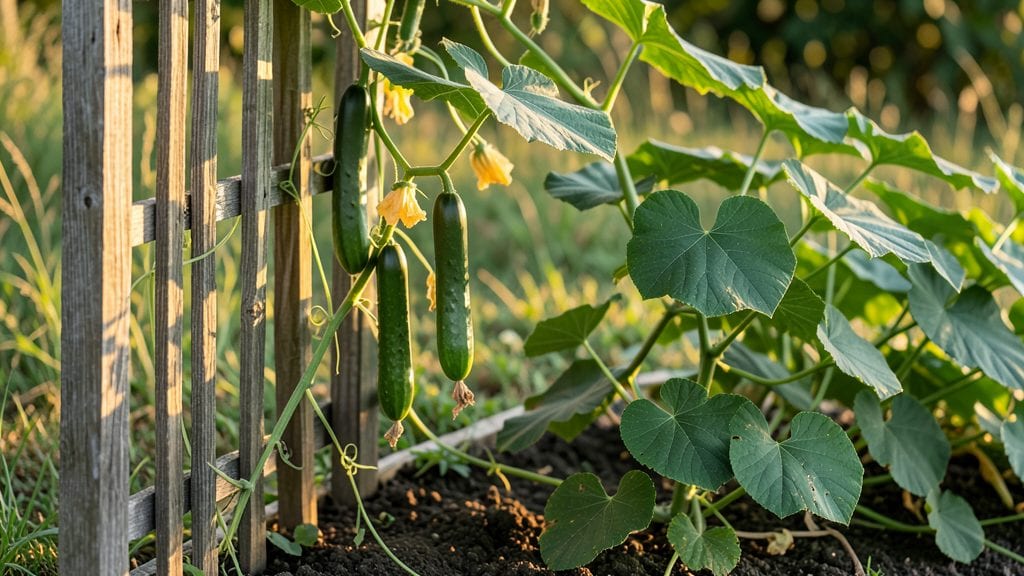 Raised Garden Cucumbers: Vertical Trellis Secrets for Bountiful Harvests