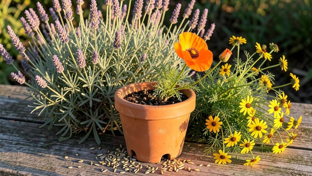 Wildflower Container Garden: Year-Round Pollinator Paradise in Small Spaces